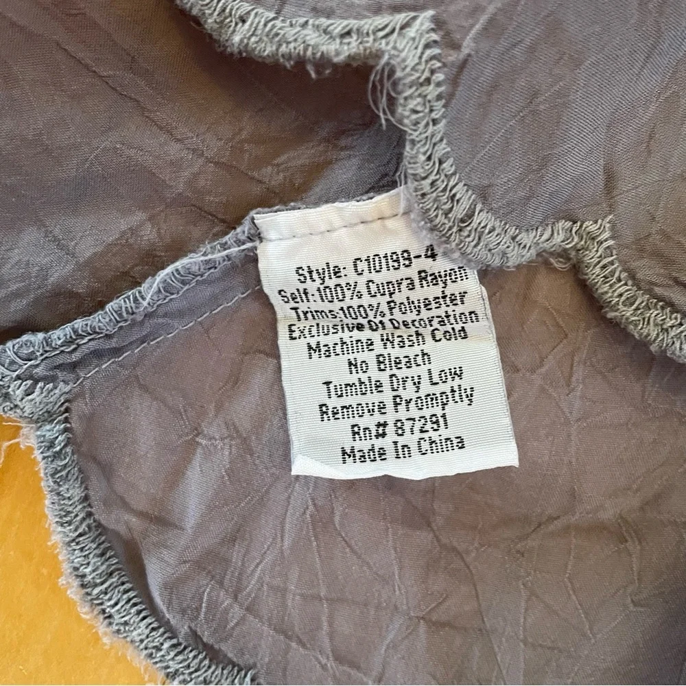 JOHNNY WAS Vara Blouse Top Cupra Rayon Embroidered Cut Out Ladder Lace Boho - Picture 7 of 15